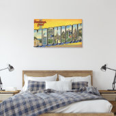 MichiganLarge Letter ScenesMichigan Leinwanddruck (Insitu (Schlafzimmer))