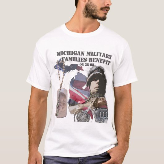 Michiganmilitärfamilien-Nutzen T-Shirt (Vorderseite)