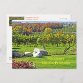 MICHIGANS ALTE MISSIONSPENINSULA IN FALL POSTKARTE (Vorne/Hinten)