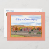 MICHIGAN'S AUTUMN MAJESTY POSTCARD POSTKARTE (Vorne/Hinten)