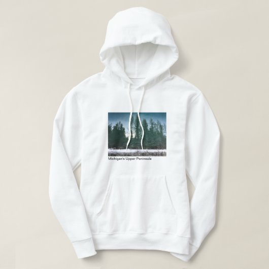 Michigans oberste Halbinsel Manistique Foto Hoodie (Design vorne)