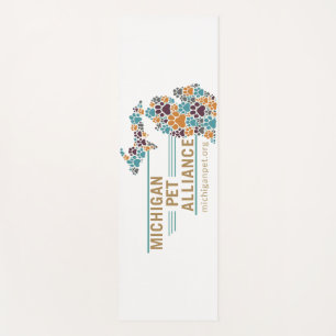 Michigan's Paw druckt eine Stimme Yoga Mat Yogamatte