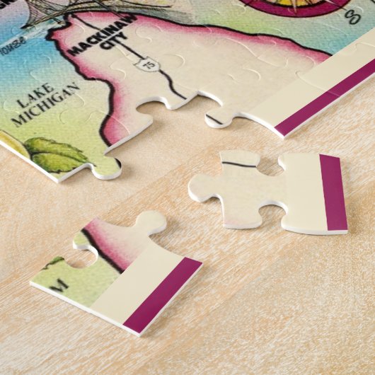 Michigan's Upper Peninsula Karte Puzzle (Seite)