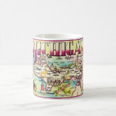 Michigans Upper Peninsula Karte Tasse (Mittel)