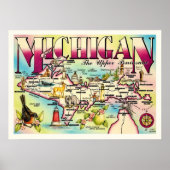 Michigan's Upper Peninsula Print Poster (Vorne)