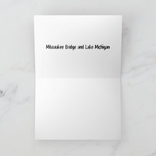 Michigansee Karte (Innenseite)