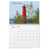 Michigansee-Leuchttürme Kalender (Feb 2027)