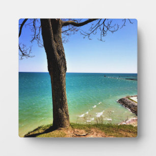 Michigansee, Port Washington, Wisconsin Fotoplatte