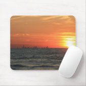 Michigansee-Sonnenuntergang 1 Mousepad (Mit Mouse)