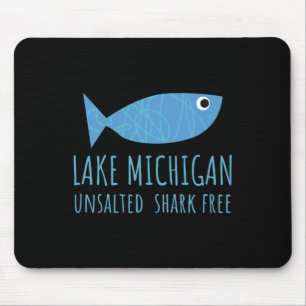 Michigansee Ungesalzener Hai Freie Große Seen Fisc Mousepad