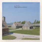 Michilimackinac-Untersetzer Glasuntersetzer (Vorderseite)