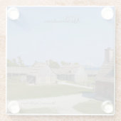 Michilimackinac-Untersetzer Glasuntersetzer (Rückseite)