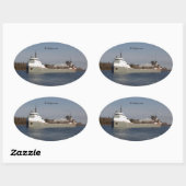 Michipicoten-Aufkleber Ovaler Aufkleber (Blatt)