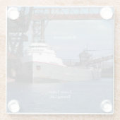 Michipicoten-Untersetzer Glasuntersetzer (Rückseite)