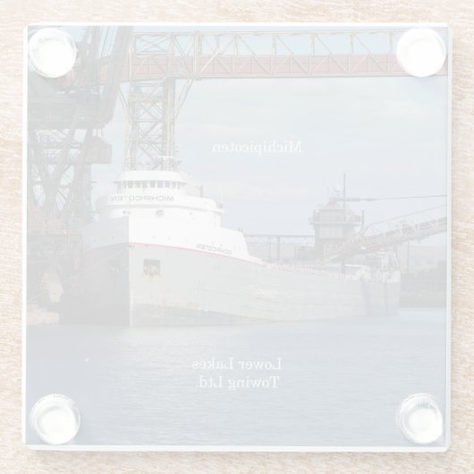 Michipicoten-Untersetzer Glasuntersetzer (Rückseite)