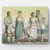 Michoacan-Amerikanische Ureinwohner in traditionel Fotoplatte (Vorderseite)