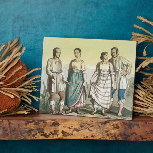 Michoacan-Amerikanische Ureinwohner in traditionel Fotoplatte (Seite)