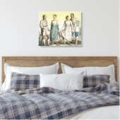 Michoacan-Amerikanische Ureinwohner in traditionel Leinwanddruck (Insitu (Schlafzimmer))