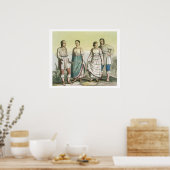 Michoacan-Amerikanische Ureinwohner in traditionel Poster (Küche)