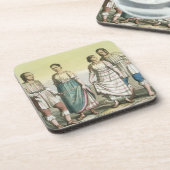 Michoacan amerikanischer Ureinwohner im Getränkeuntersetzer (Linke Seite)