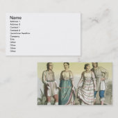 Michoacan amerikanischer Ureinwohner im Visitenkarte (Vorne/Hinten)