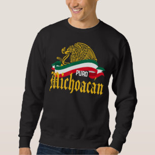 Michoacán Mexico Puro Michoacán Yellow Eagle Flag Sweatshirt