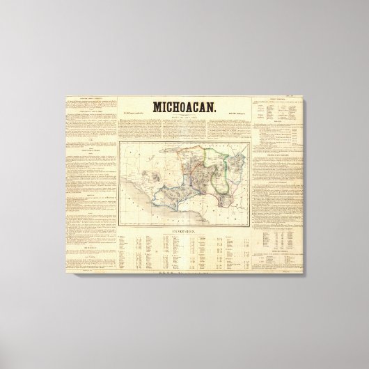 Michoacan, Mexiko Leinwanddruck (Vorderseite)