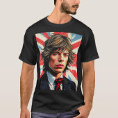 Mick Jagger Rolling Stones vor einer Gewerkschaft T-Shirt (Vorderseite)