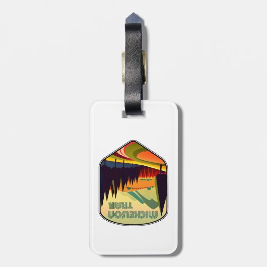 Mickelson Trail South Dakota Colors Gepäckanhänger (Rückseite vertikal)