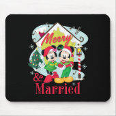 Mickey & Minnie Merry & Married Christmas Mousepad (Vorne)