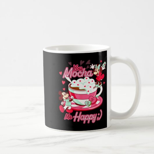 Mickey Amp Minnie Valentines Day You Mocha Me H Kaffeetasse (Rechts)