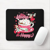 Mickey & Minnie Valentine's Day You Mocha Me H Mousepad (Mit Mouse)