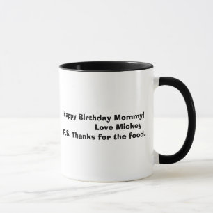 mickey bw, alles- Gute zum Geburtstagmama! Tasse