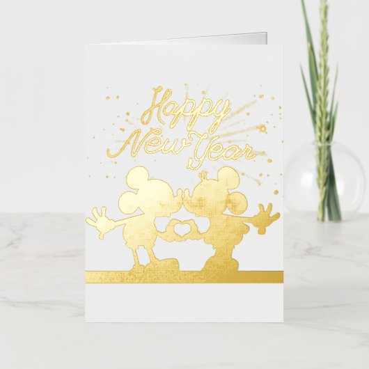 Mickey Folded Foil Holiday Card (Vorderseite)