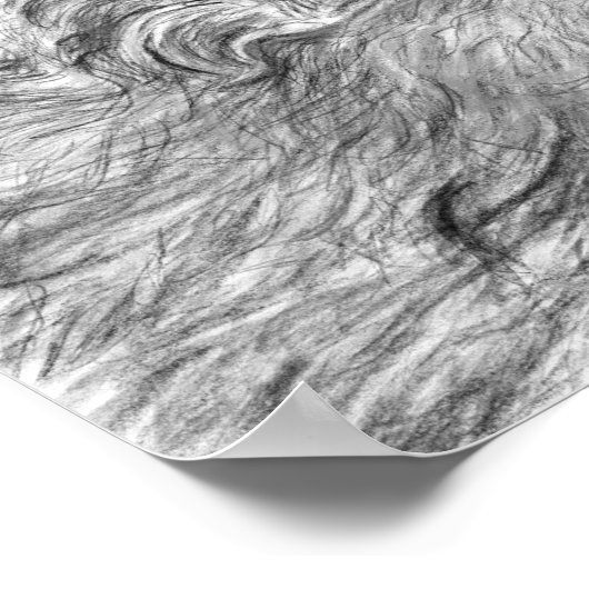 Mickey-Hund zeichnend Poster (Ecke)