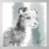 Mickey-Hund zeichnend Poster (Vorne)