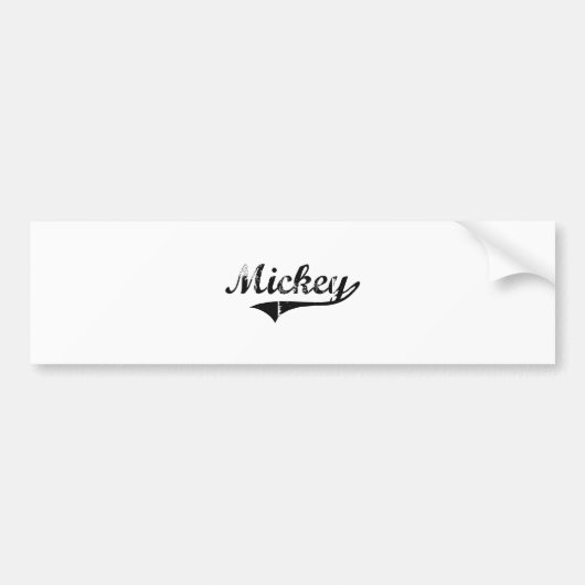 Mickey klassischer Art-Name Autoaufkleber (Vorne)