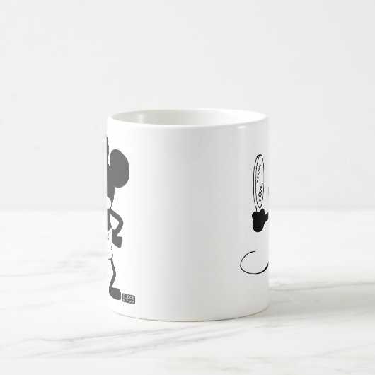 Mickey - Looking in the Mirror (Plane Crazy 1929) Kaffeetasse (Mittel)