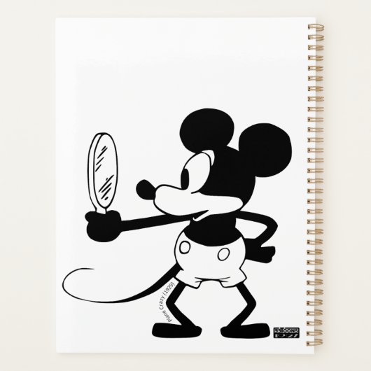 Mickey - Looking in the Mirror (Plane Crazy 1929) Planer (Rückseite)