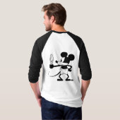 Mickey - Looking in the Mirror (Plane Crazy 1929) T-Shirt (Schwarz voll)