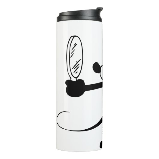 Mickey - Looking in the Mirror (Plane Crazy 1929) Thermosbecher (Nach links gedreht)