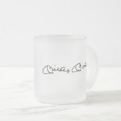 Mickey Mantle® mattierte GlasTasse Mattglastasse (VorderseiteRechts)
