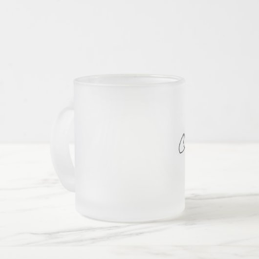 Mickey Mantle® mattierte GlasTasse Mattglastasse (Vorderseite Links)