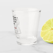 Mickey Mantle Zitat über ein langes Leben Schnapsglas (Rechts)