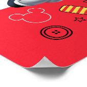 Mickey Maus lustiger Geburtstag anpassbares Party- Poster (Ecke)
