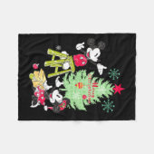 Mickey Minnie Clic Christmas Tree Fleecedecke (Vorderseite (Horizontal))