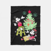 Mickey Minnie Clic Christmas Tree Fleecedecke (Vorderseite)