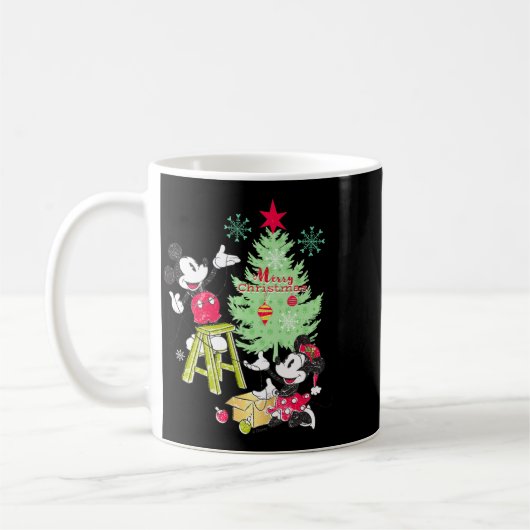 Mickey Minnie Clic Christmas Tree  Kaffeetasse (Links)