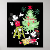 Mickey Minnie Clic Christmas Tree  Poster (Vorne)