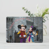 Mickey & Minnie Valentine's Day Feiertagskarte (Stehend Vorderseite)
